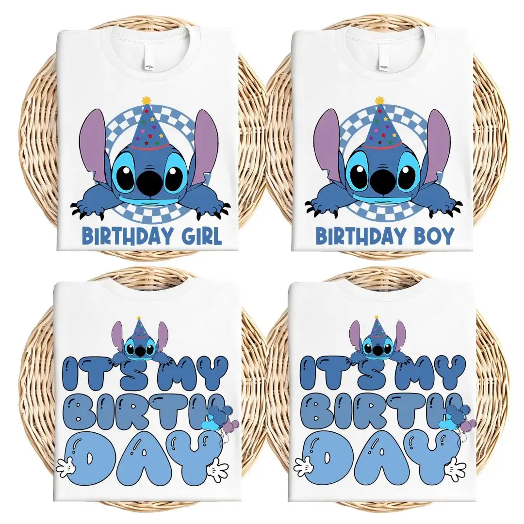 Stitch Birthday Party Shirt for Kids