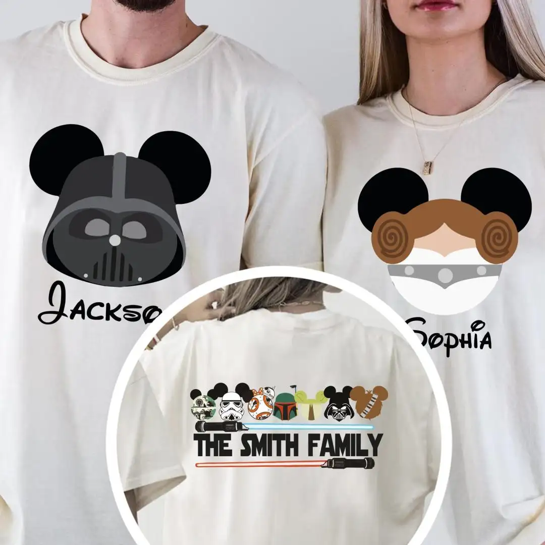Custom Disney Star Wars Family Name Shirt