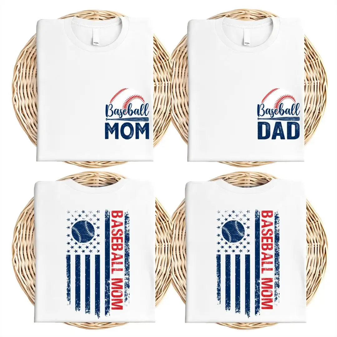 Baseball Mom American Flag Shirt