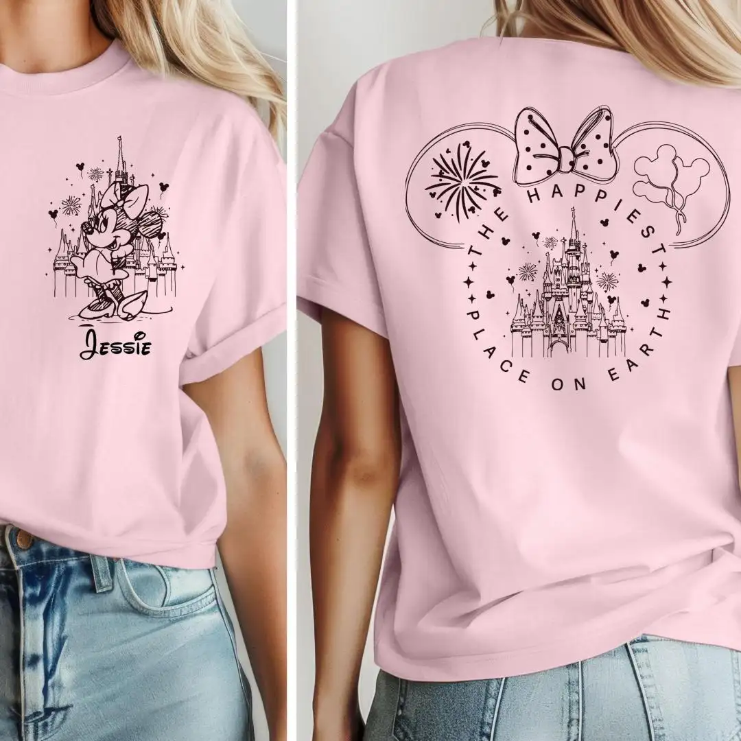 Comfort Colors Minnie Mouse Personalized Shirt