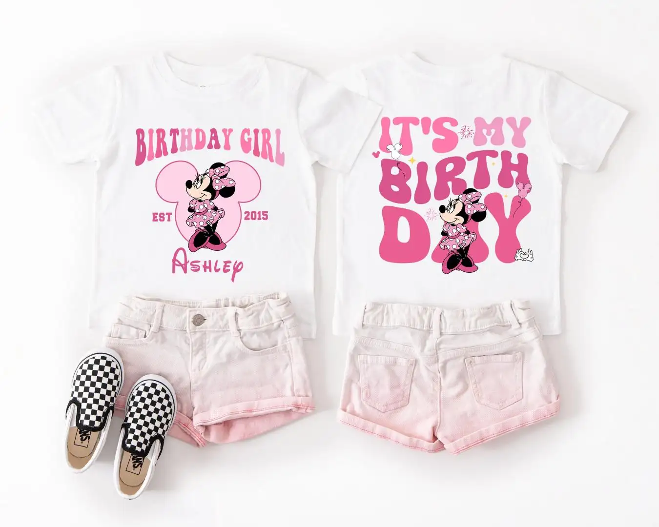 Custom Disney Birthday Shirt for Kids Party
