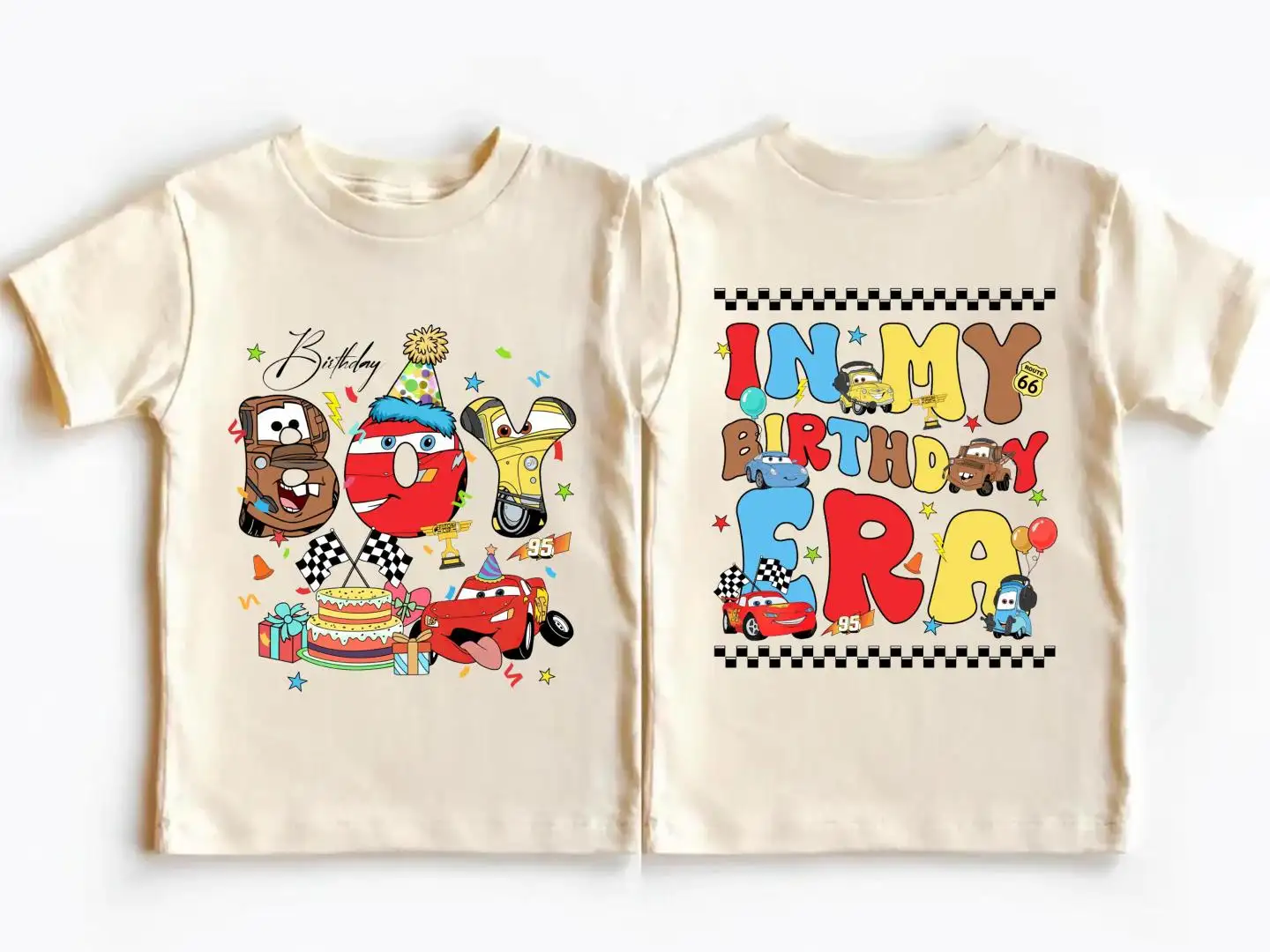 McQueen Birthday Boy Shirt | Kids Party Apparel