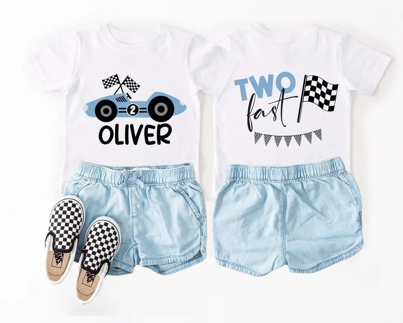 Toddler Racing Birthday Shirt for Boys