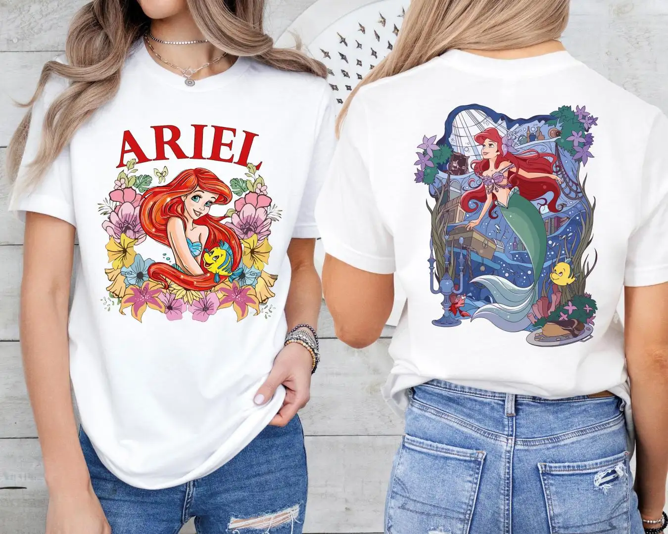 Disney Little Mermaid Shirt for Girls Princess Ariel