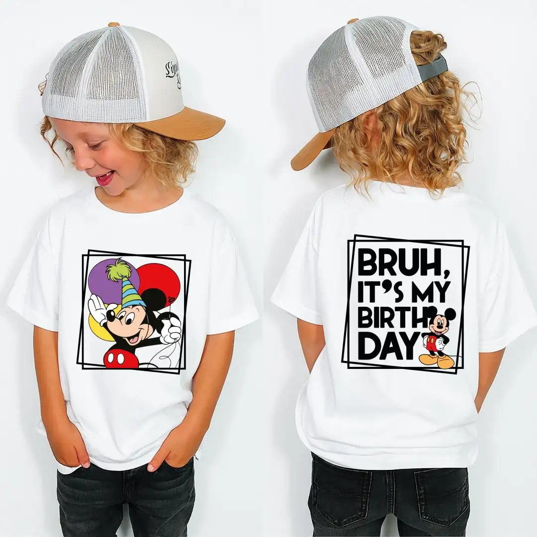 Mickey Mouse Birthday Shirt for Disney Boys