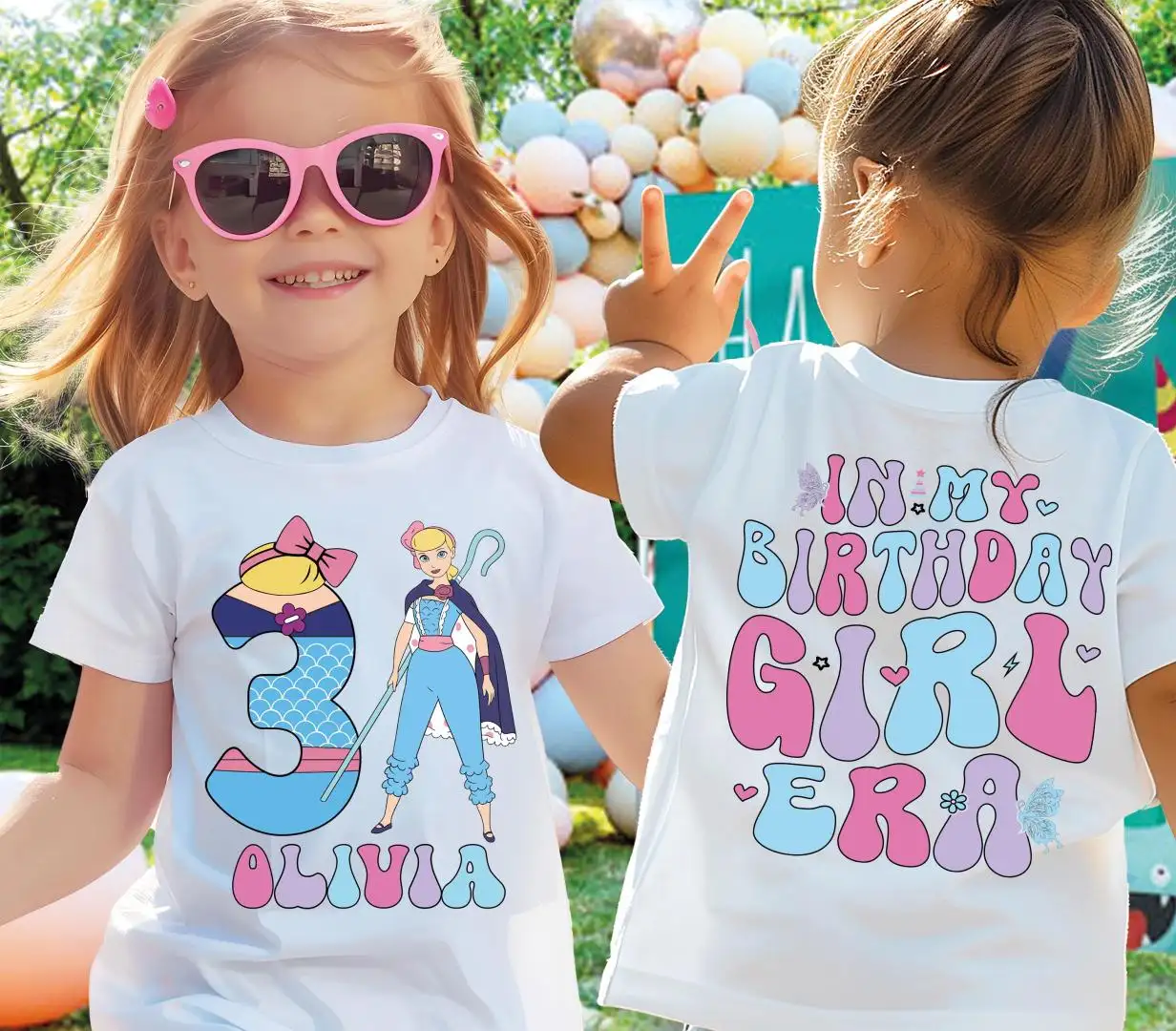 Disney Bo Peep Birthday Shirt for Girls Toy Story Party