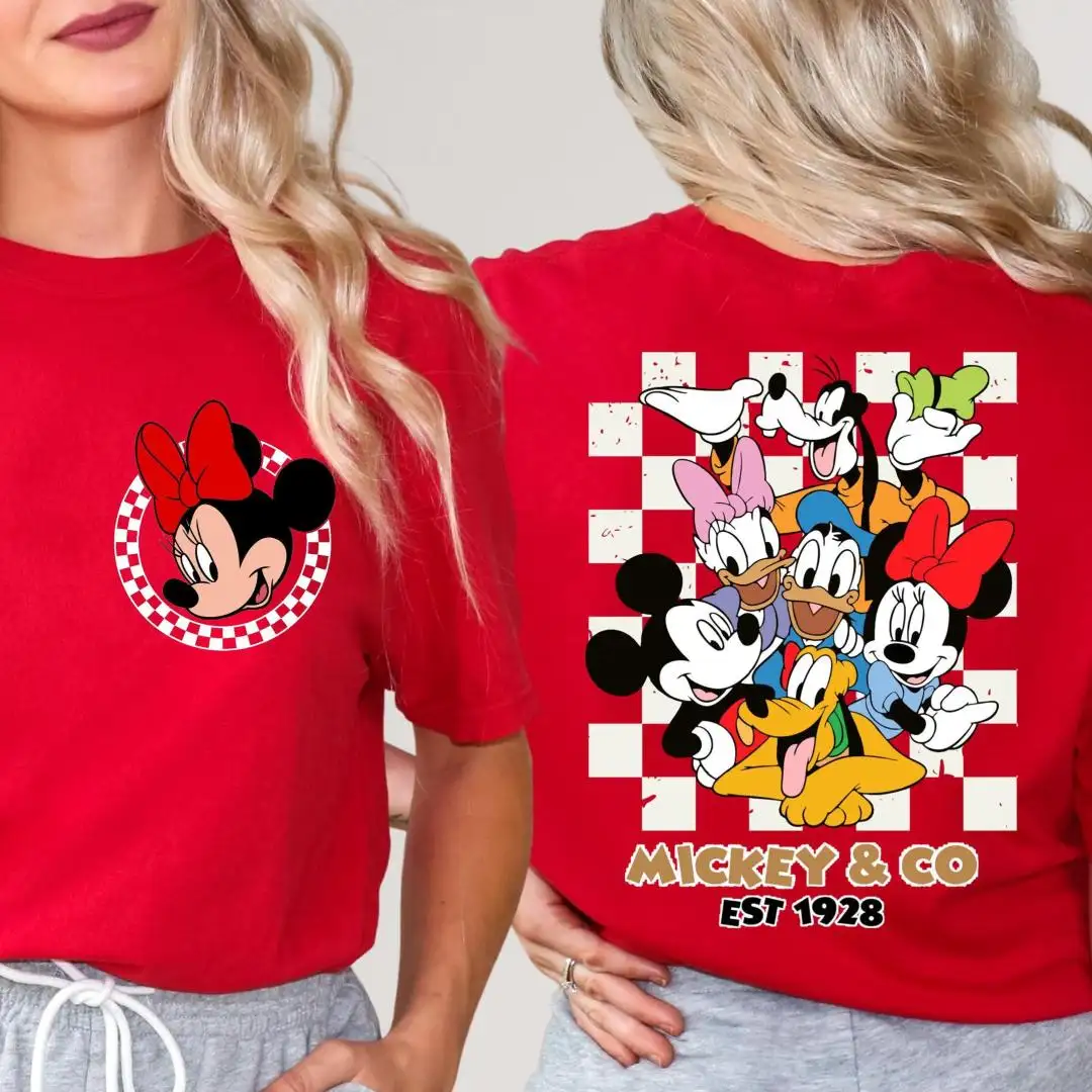 Disney Mickey And Friends Checkered Shirt