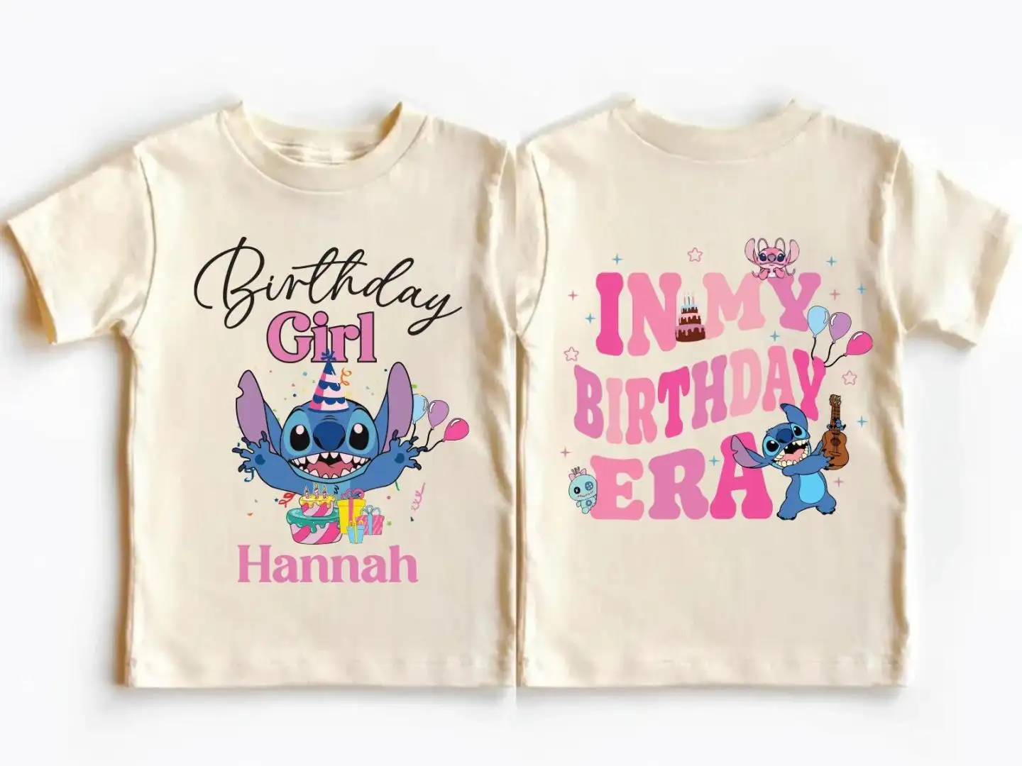 Disney Stitch Birthday Girl Shirt for Kids