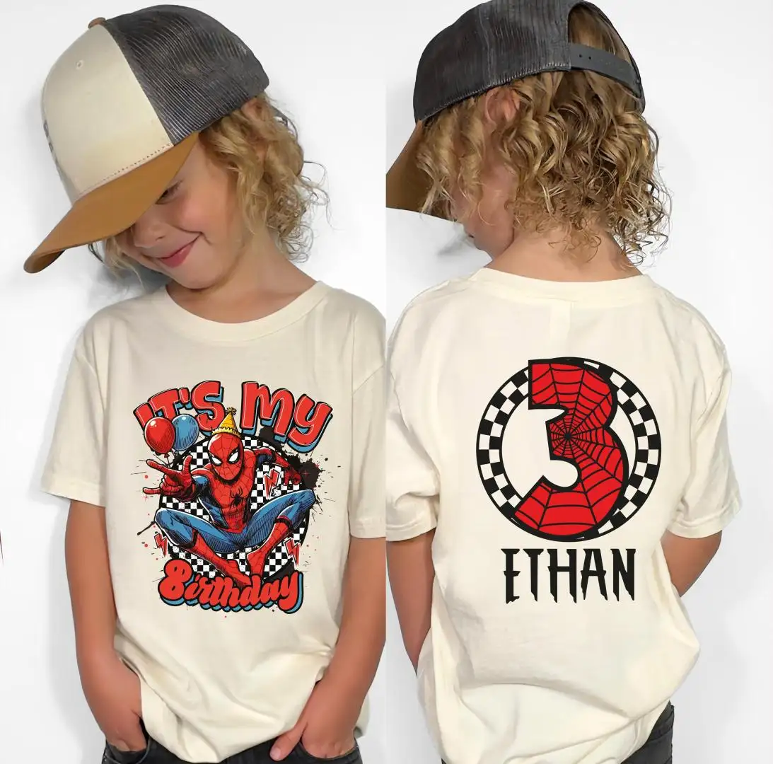Spider-Man Birthday Boy Shirt for Toddlers