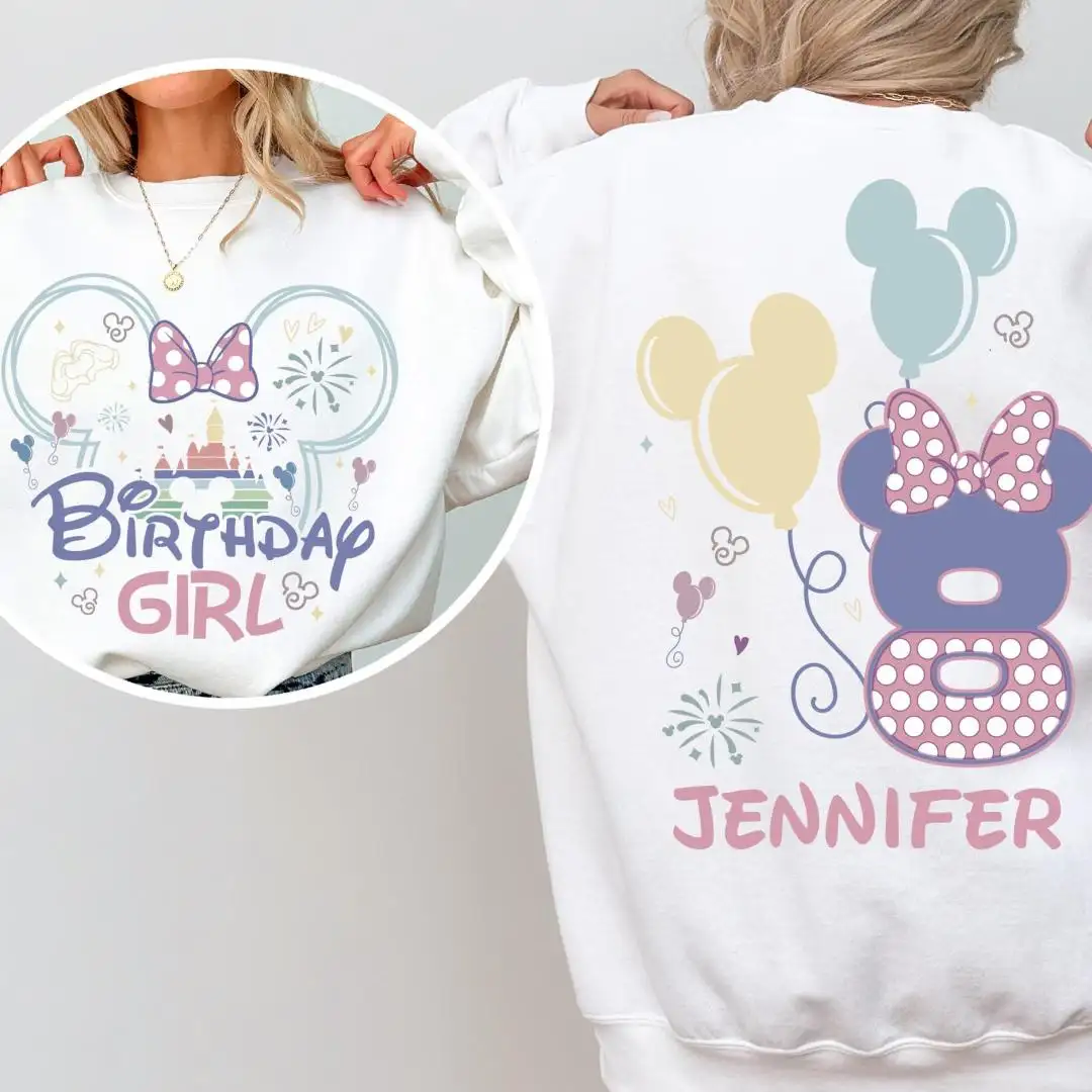 Custom Disney Minnie Birthday Girl Shirt