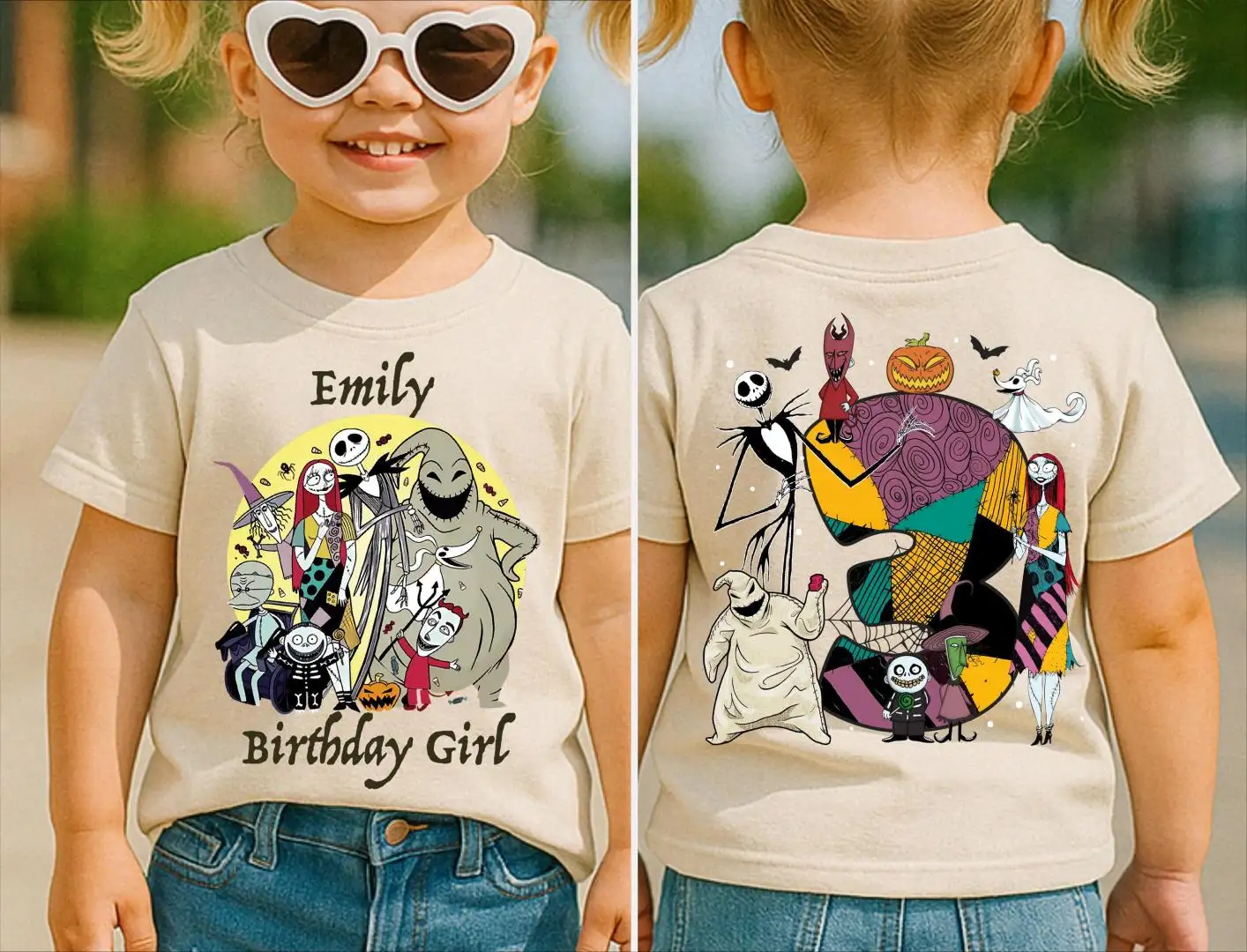 Custom Disney Nightmare Before Christmas Birthday Shirt