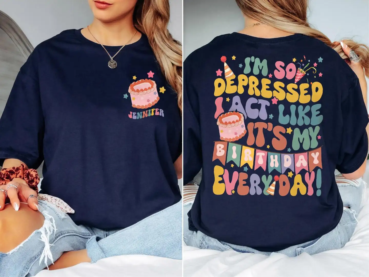 Depression Mental Health Birthday Shirt for Girls
