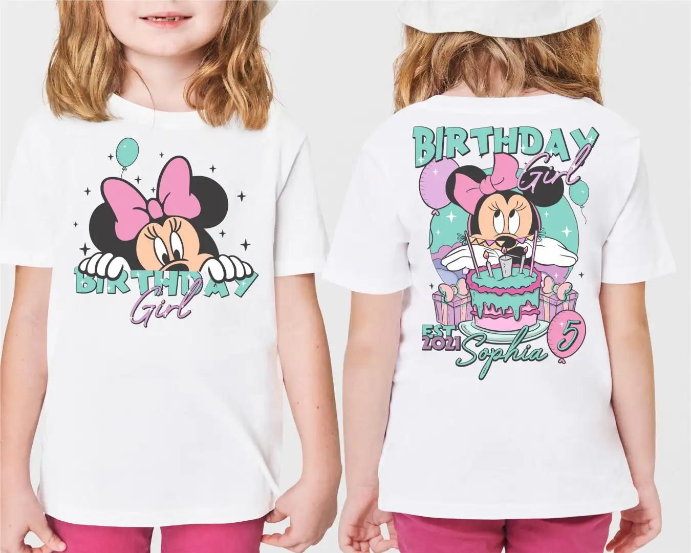 Disney Mickey Minnie Birthday Shirt for Kids