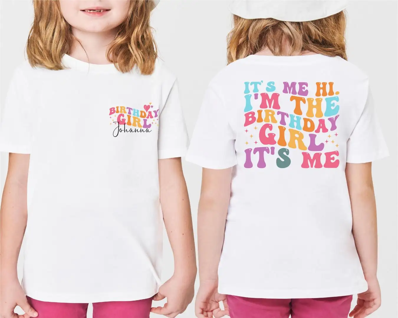 Custom Name Birthday Girl Shirt for Party
