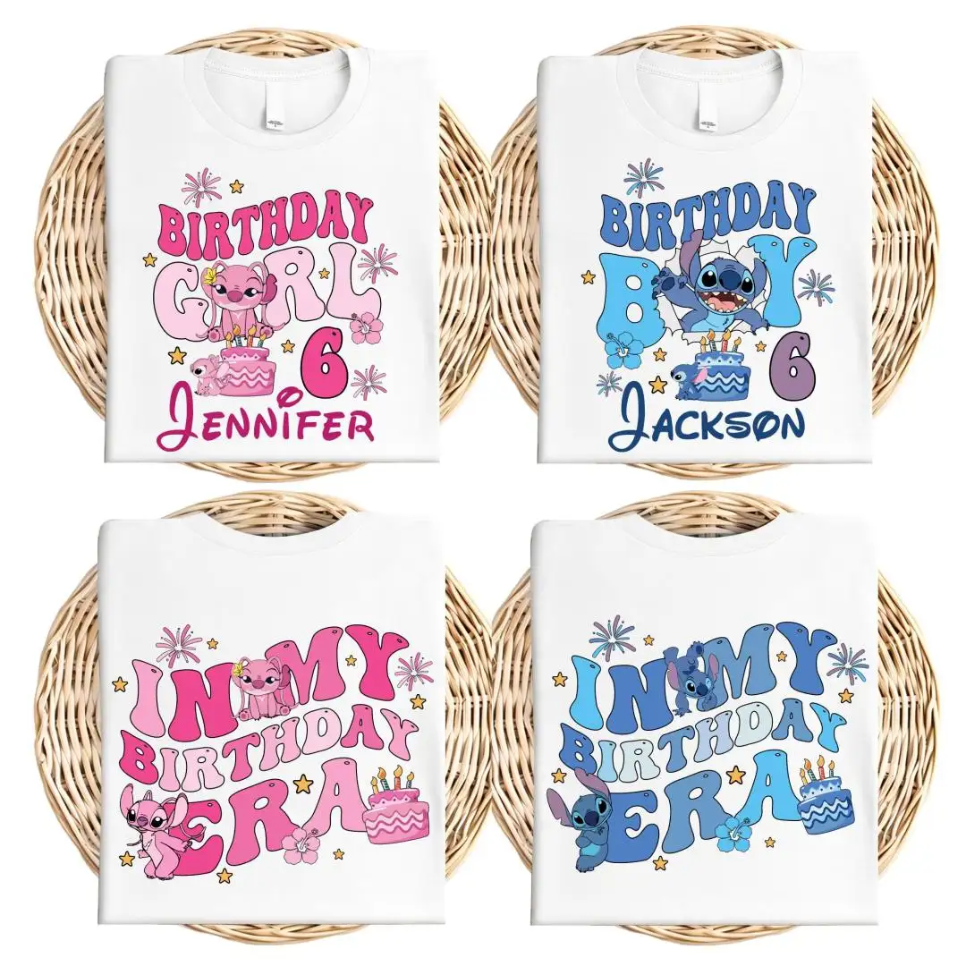 Disney Stitch Birthday Era Shirt for Kids Party