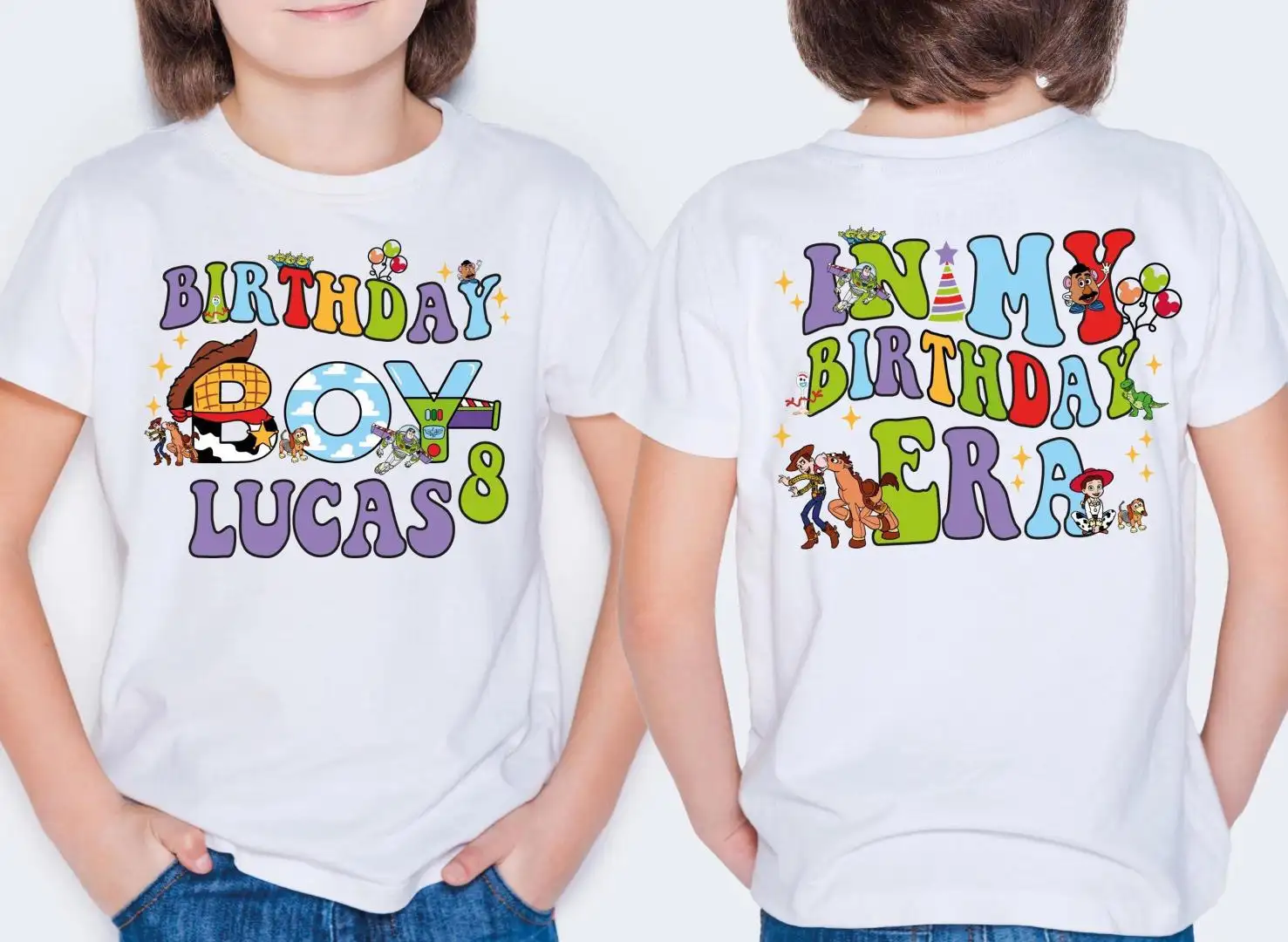 Custom Disney Toy Story Birthday Party Shirt