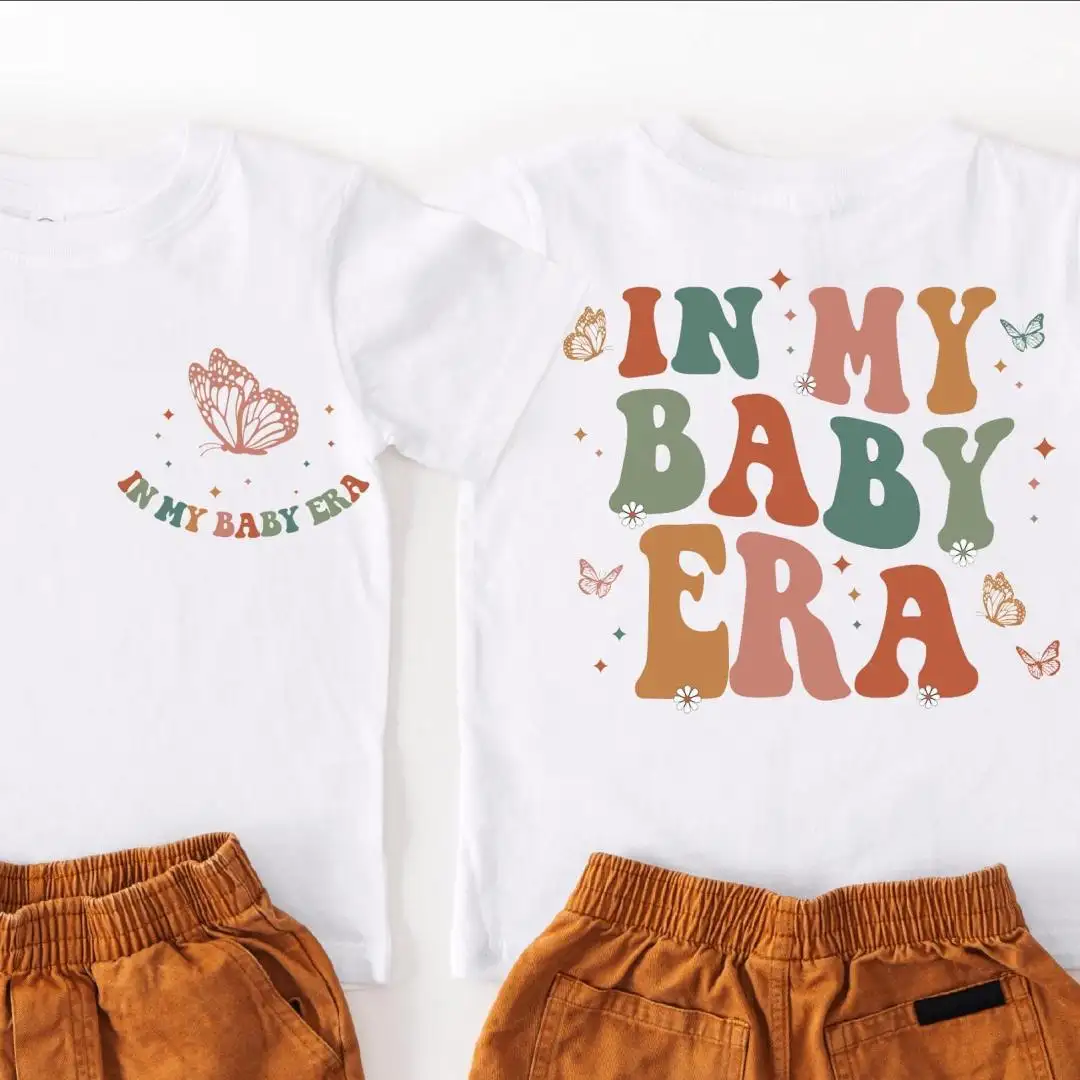 Baby Era Butterflies Shirt for New Baby Announcement