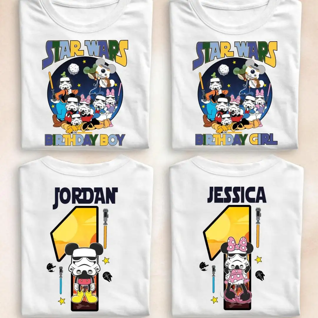 Custom Star Wars Birthday Shirt for Kids