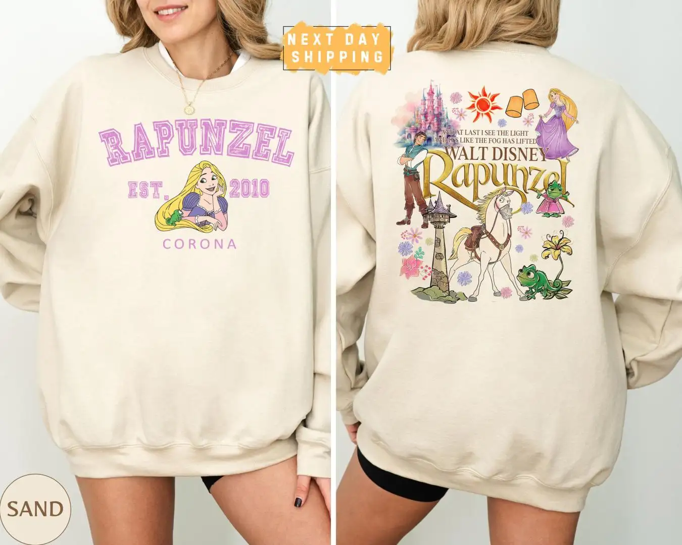 Vintage Disney Rapunzel Floral Shirt Gift for Her