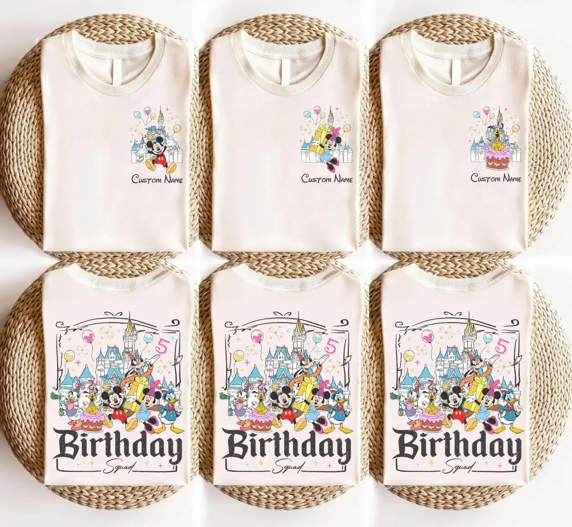Custom Disney Birthday Shirt for Kids Squad
