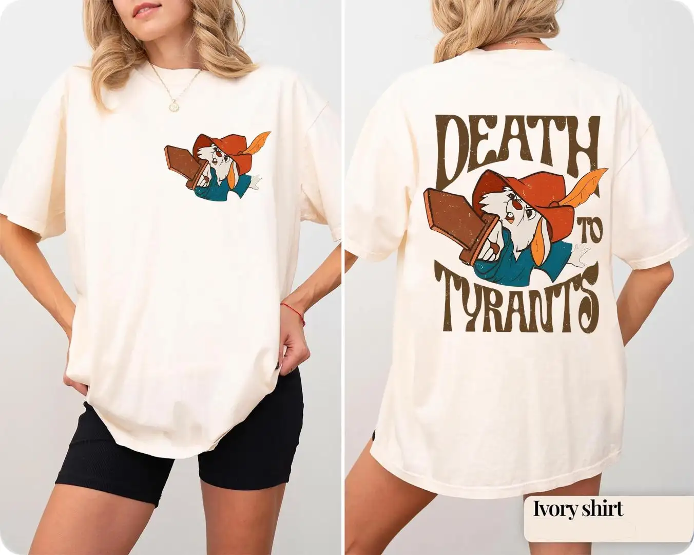 Vintage 70s Retro Skippy Rabbit Shirt for Disneyland Family Trips