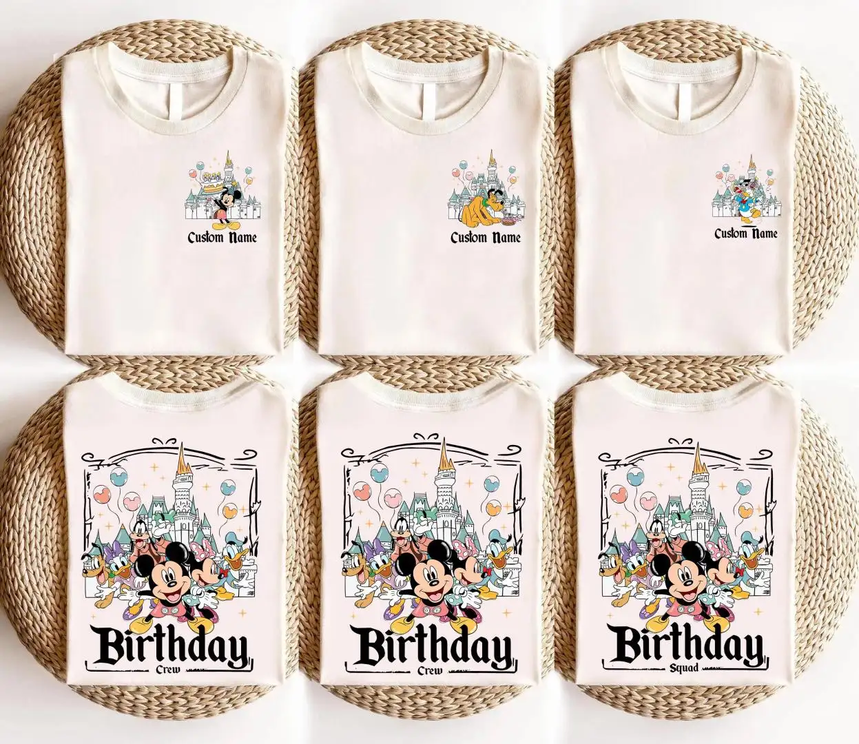 Personalized Disney Birthday Squad Shirt for Kids