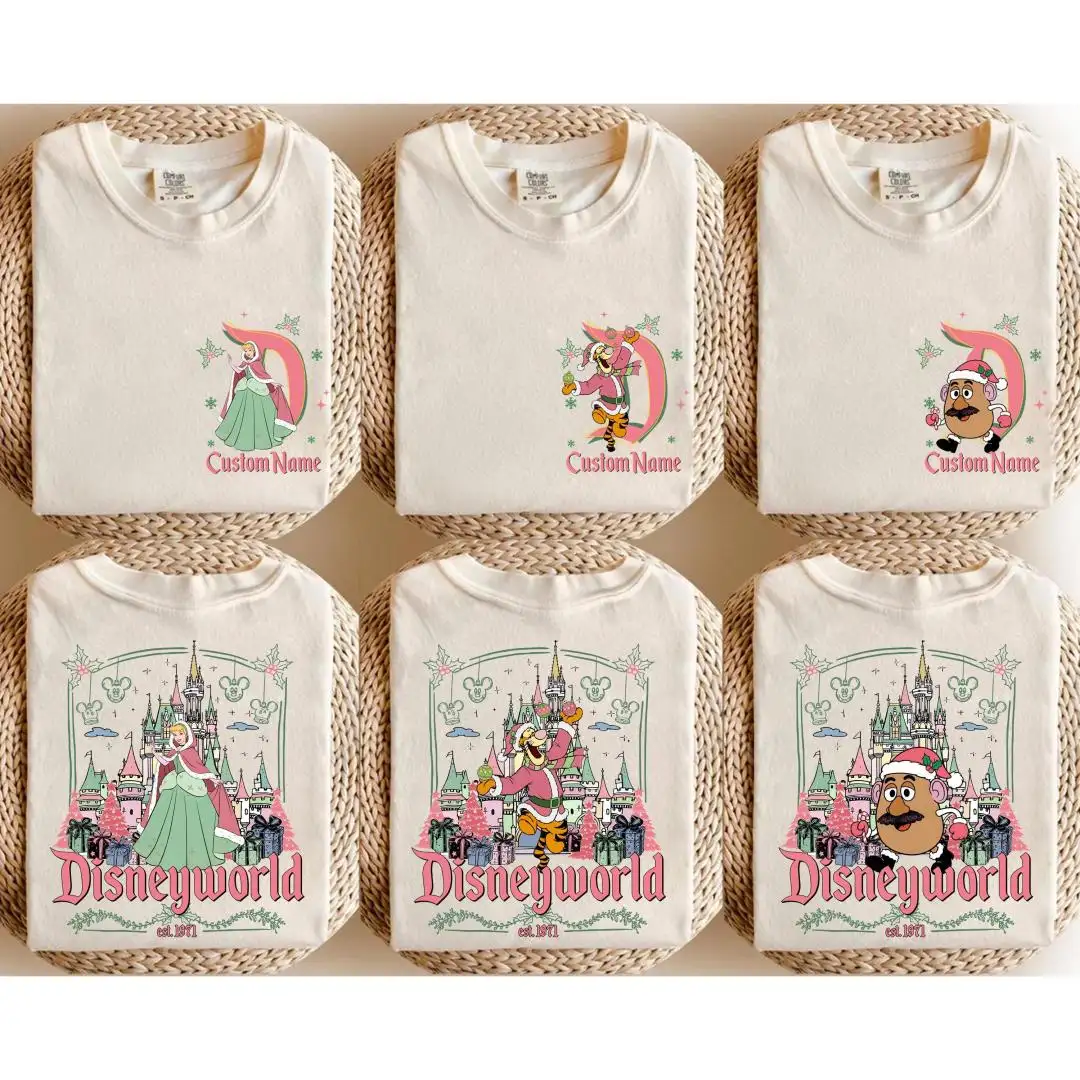 Retro Disney Christmas Shirt for Family Holiday Matching