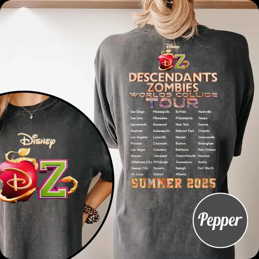 Disney Zombies Worlds Collide Tour Shirt