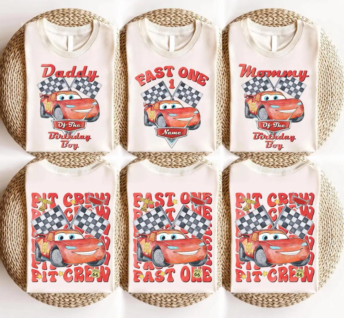 Disney Pixar Lightning McQueen Birthday Shirt