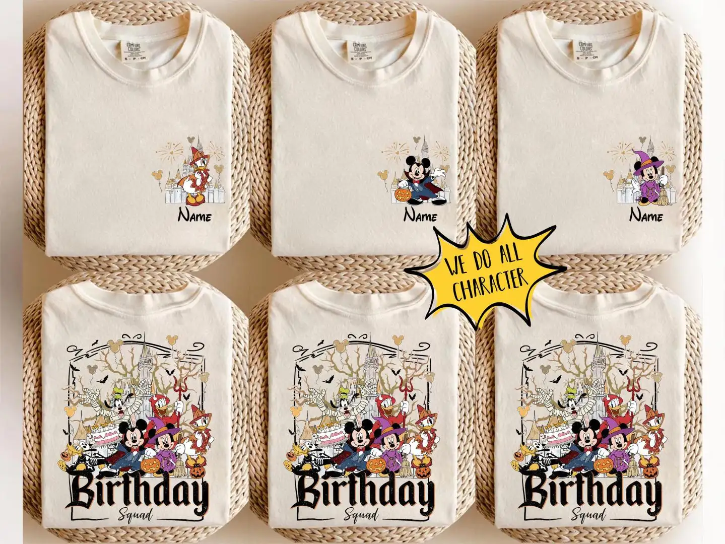 Disney Mickey Halloween Birthday Party Shirt