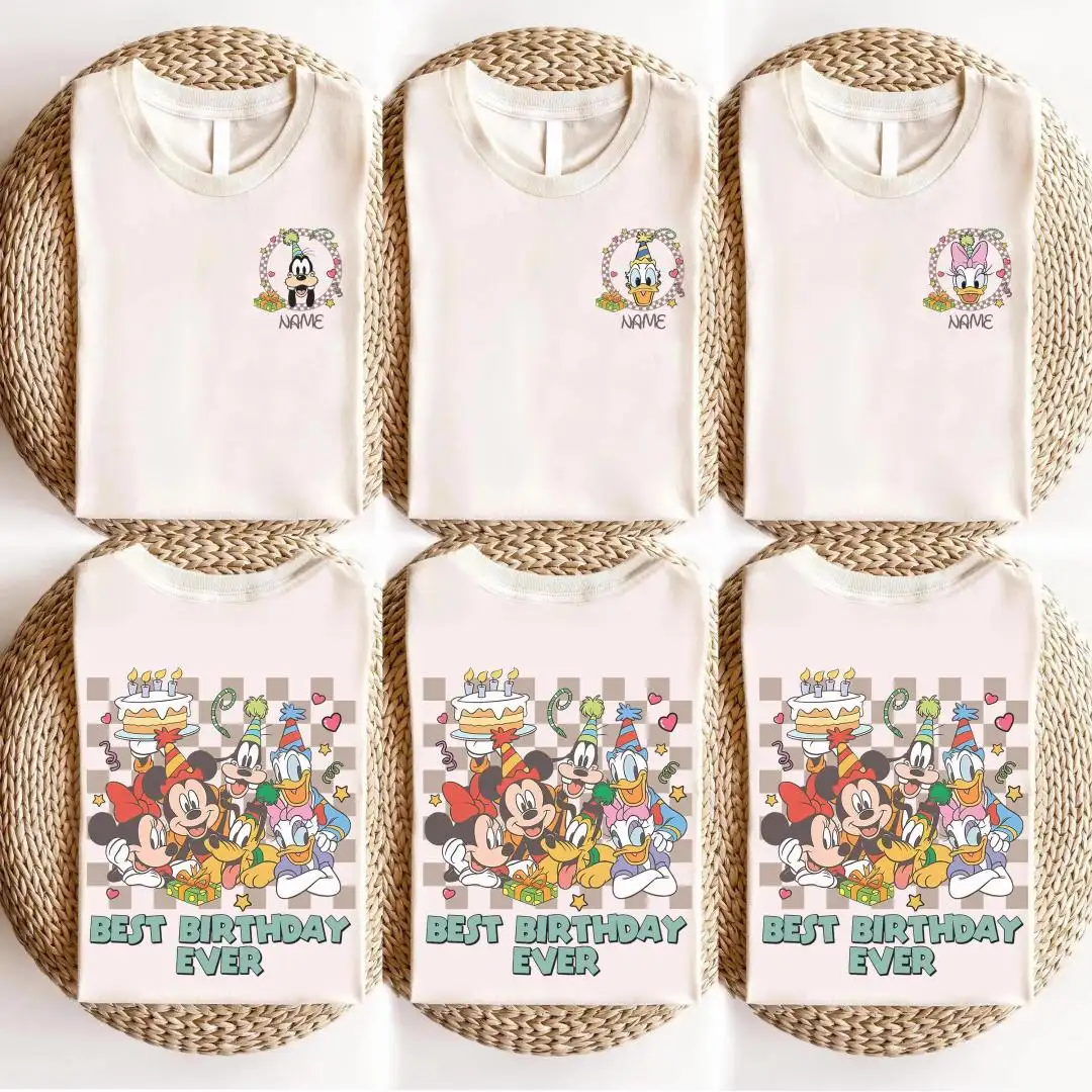 Custom Disney Birthday Shirt for Family Crew Squad