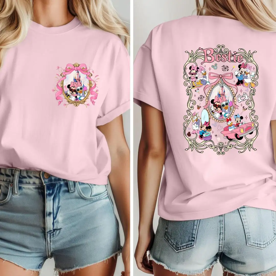 Comfort Colors Coquette Besties Disney Shirt