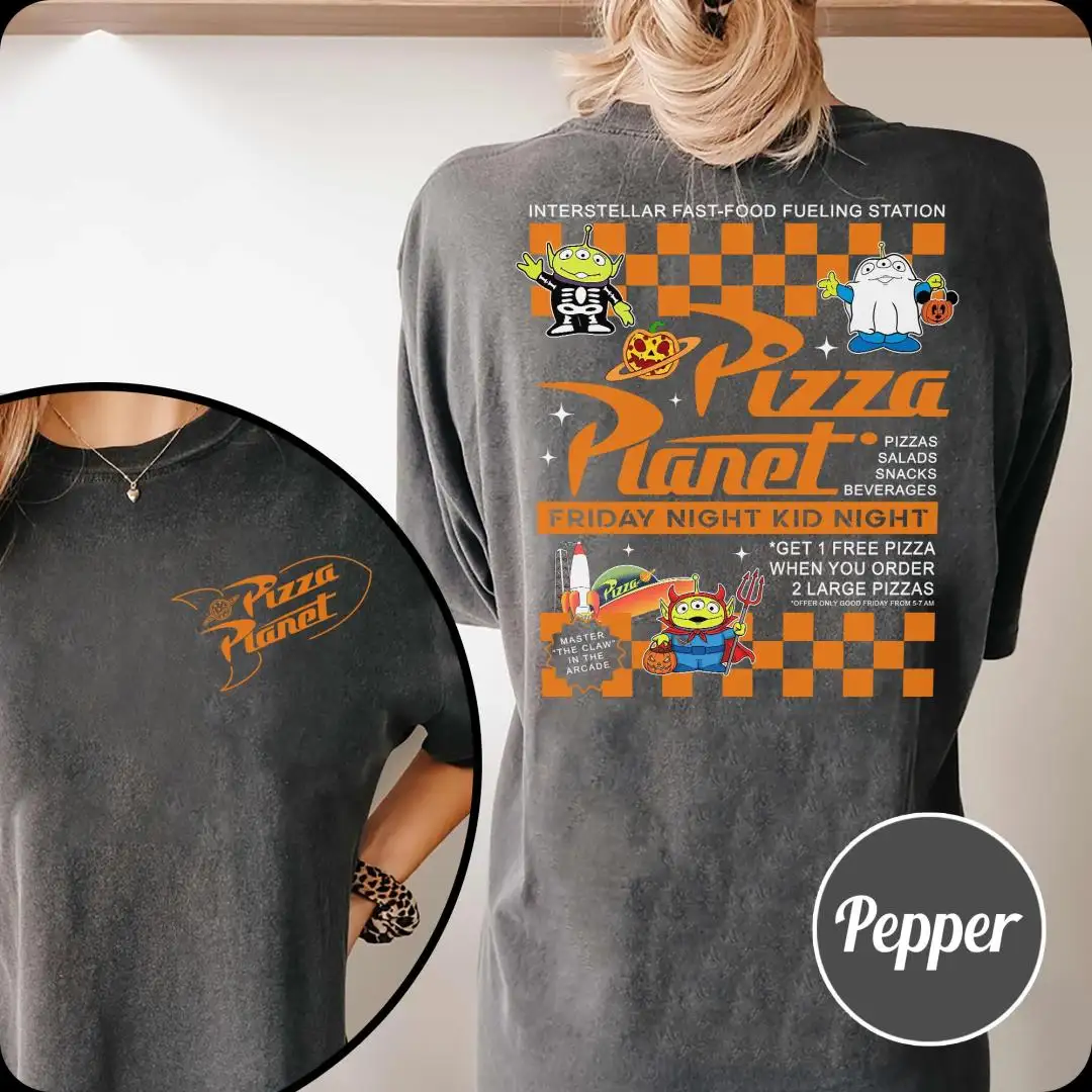 Vintage Toy Story Aliens Pizza Planet Halloween Shirt