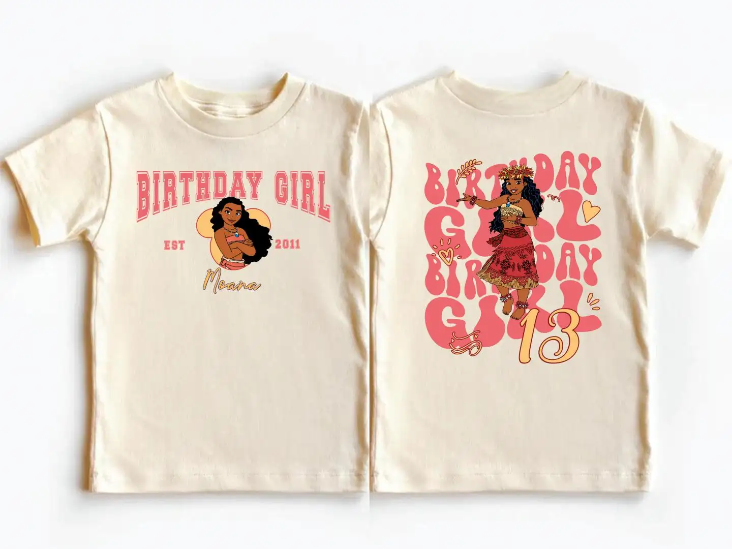 Custom Moana Birthday Shirt for Disney Family Trip