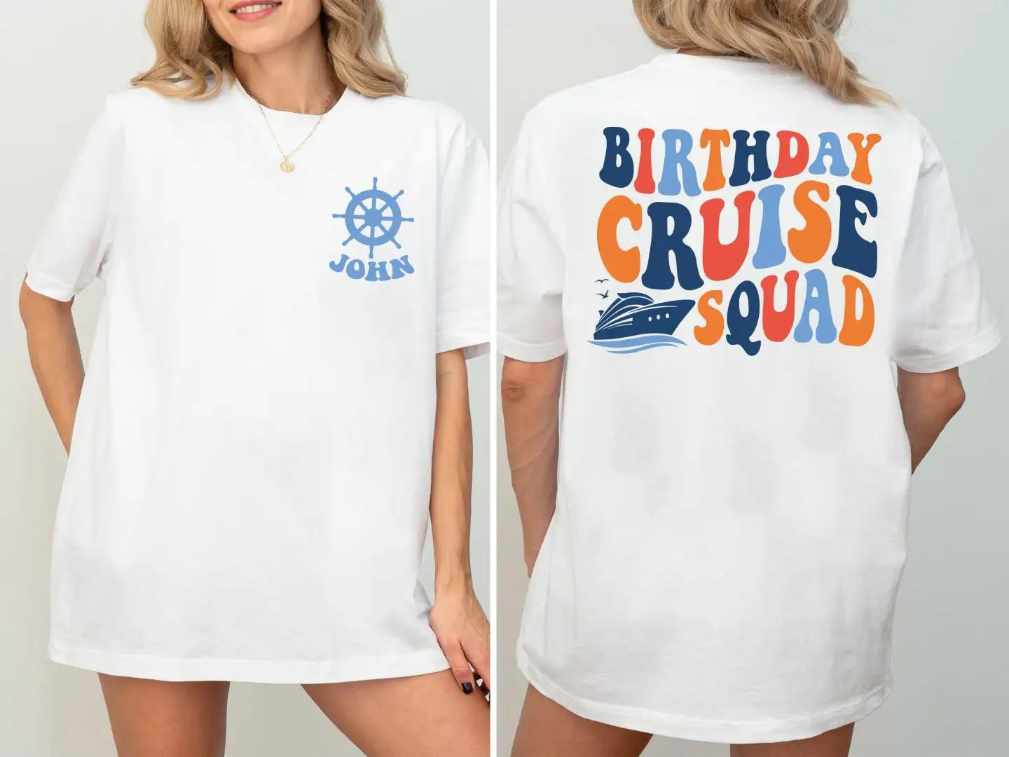 Custom Cruise Birthday Shirt for Family Vacation Squad