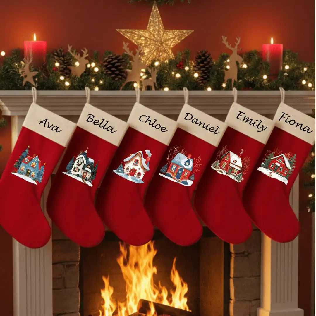 Personalized Christmas Stocking Shirt for Family