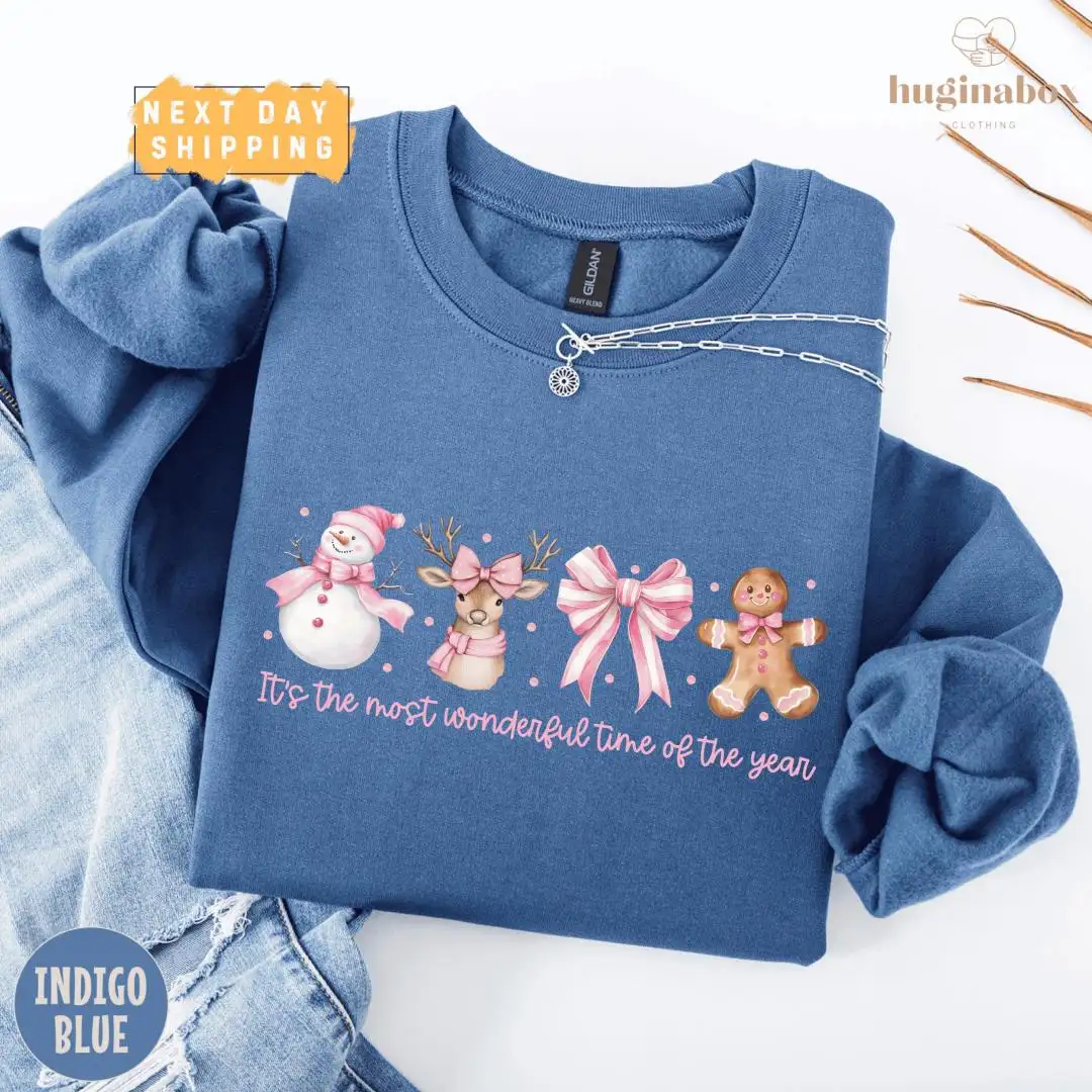 Festive Christmas Shirt with Snowman and Winter Quote