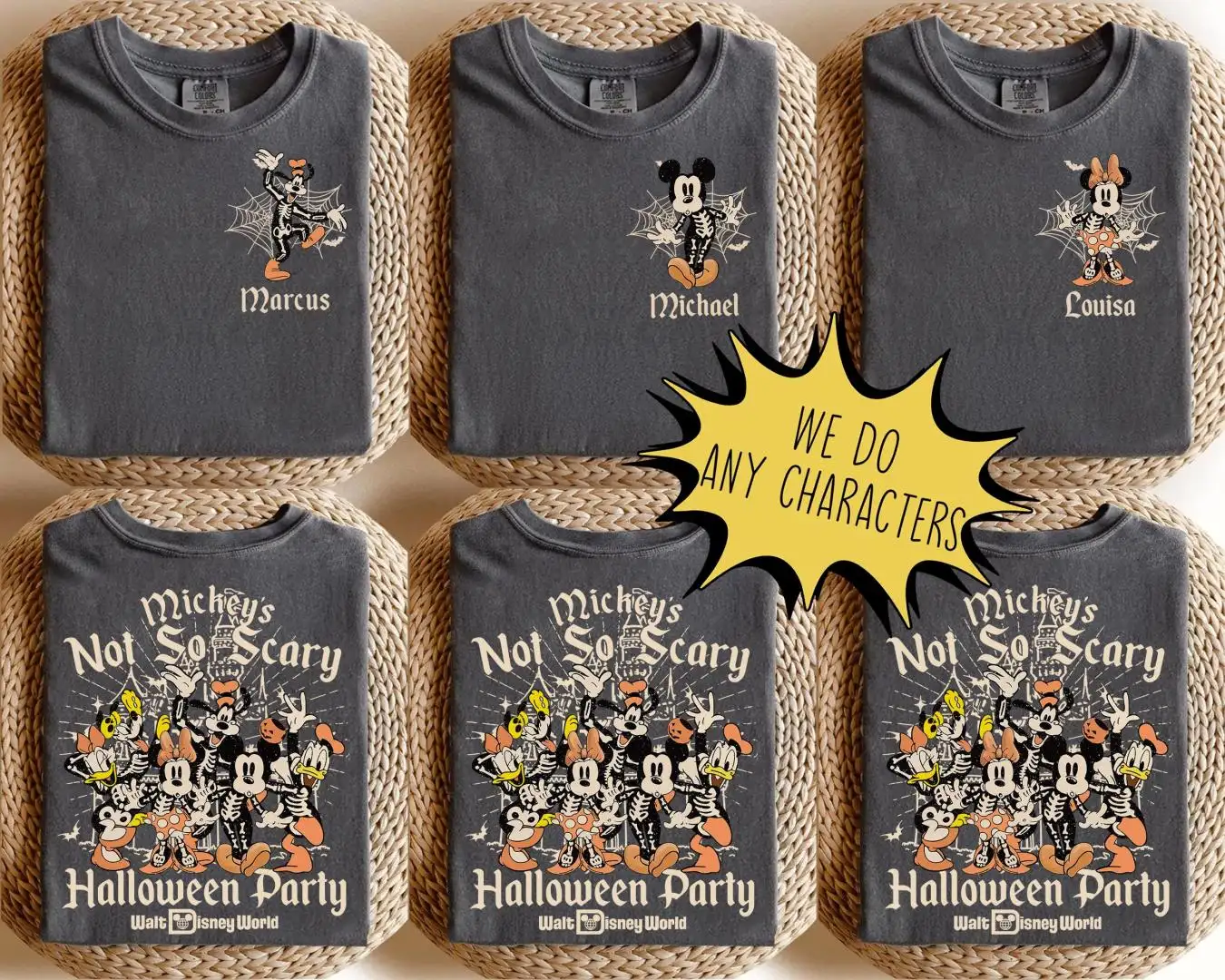 Disney Halloween Skeleton Shirt for Family Party