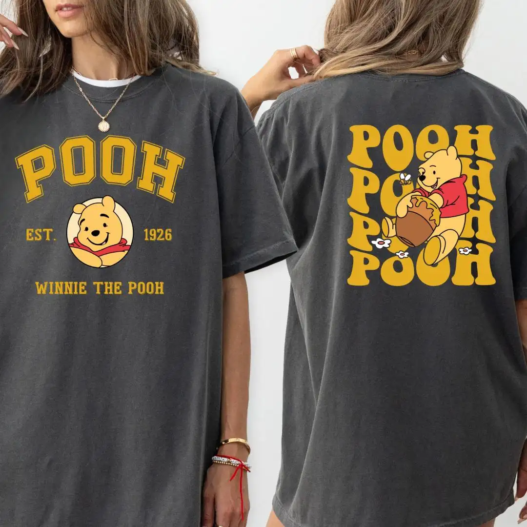 Comfort Colors Disney Pooh Bear Two-Sided Shirt