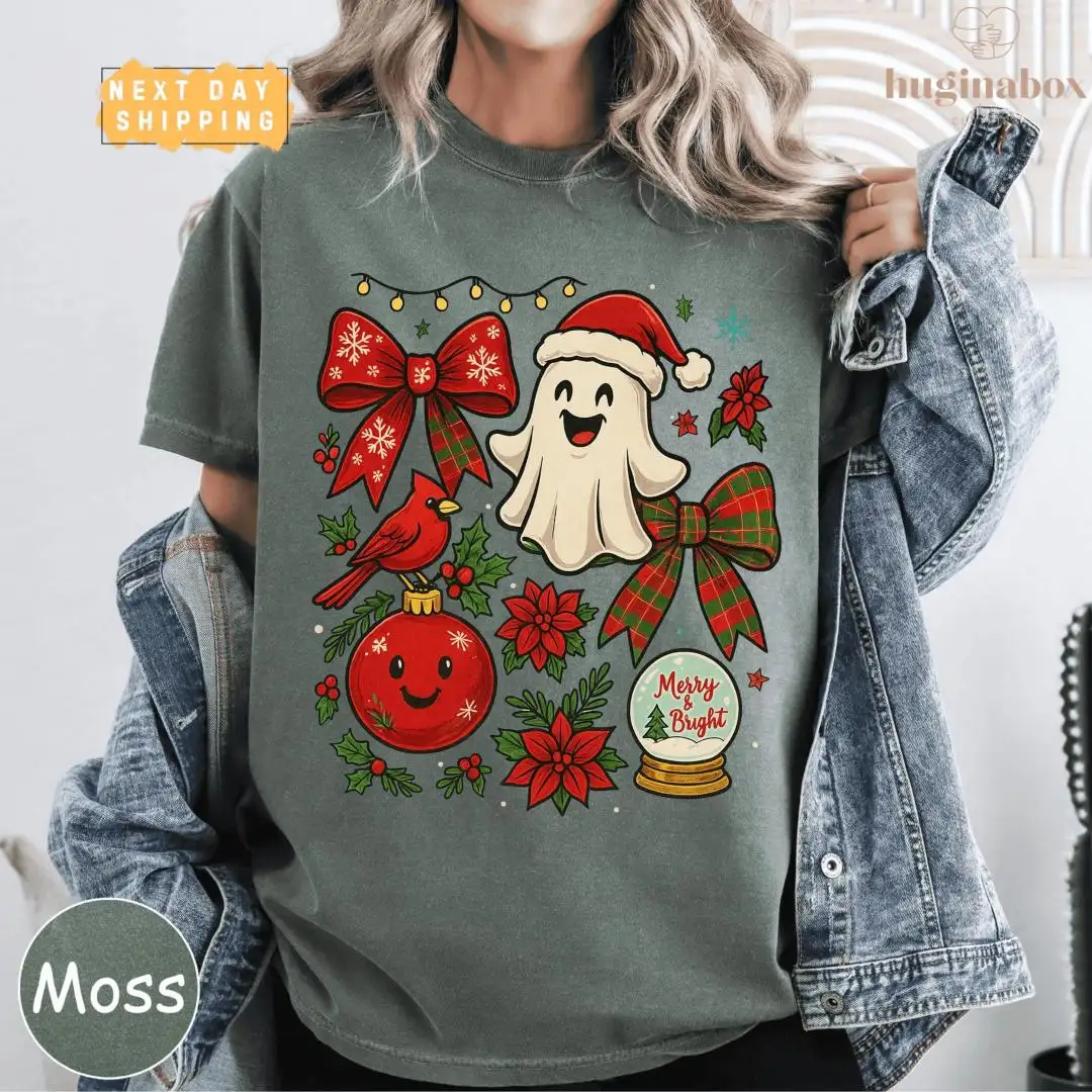 Spooky Christmas Ghost Shirt for Holiday Fun