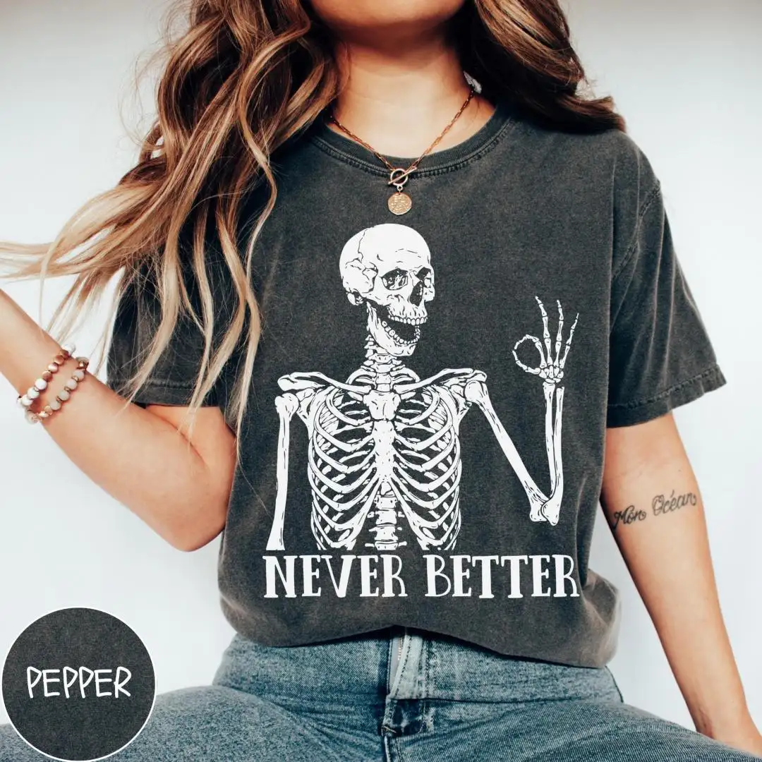 Funny Skeleton Shirt for Moms, Sarcastic Dead Inside Gift