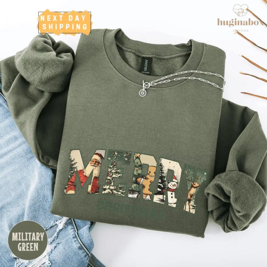Vintage Christmas Holiday Pullover Shirt