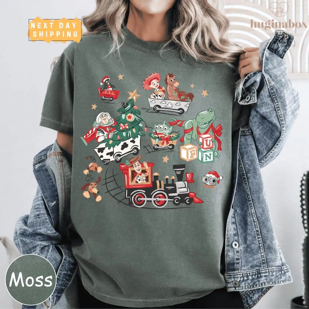 Kids Christmas Toy Train Shirt | Festive Alien Holiday Shirt