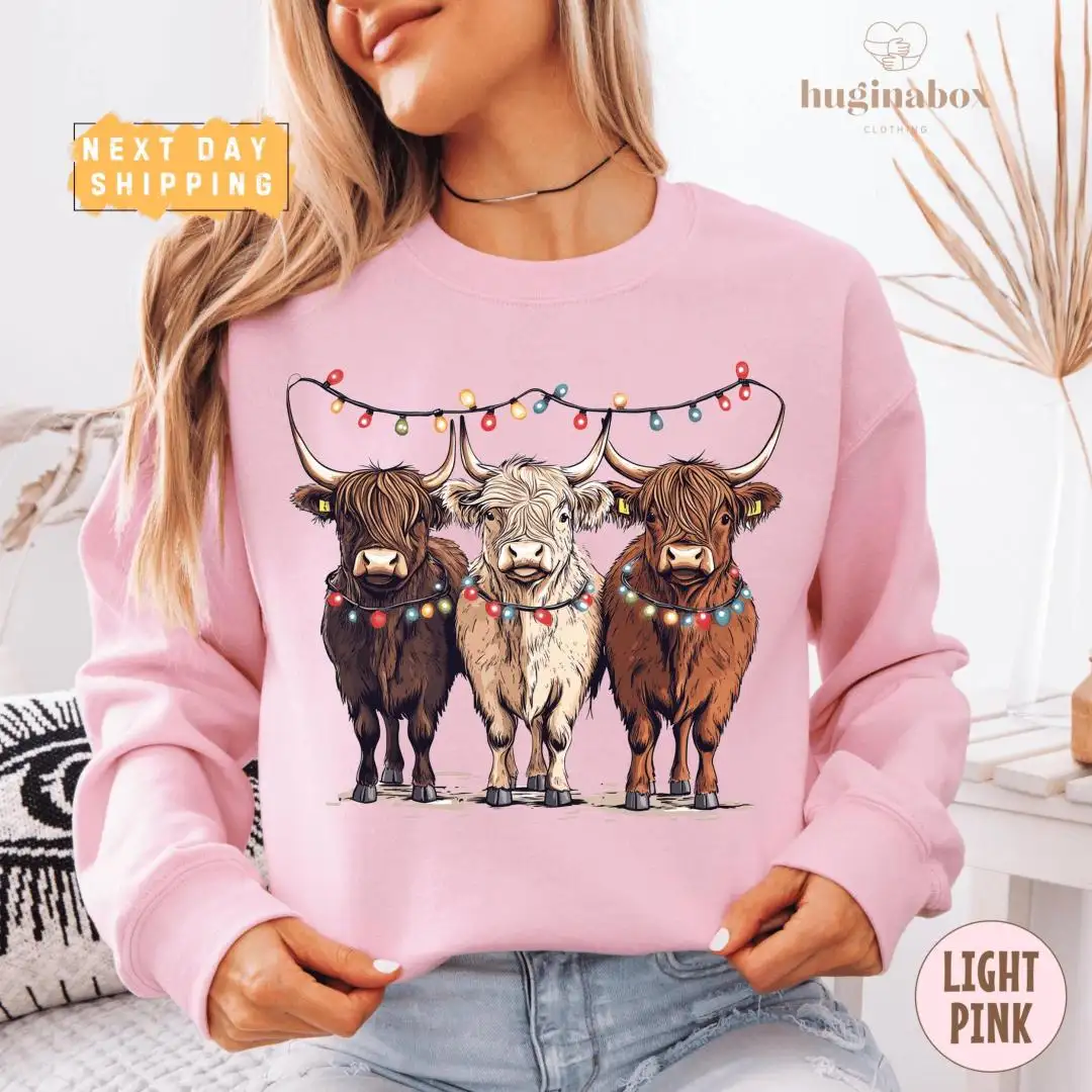 Funny Highland Cow Christmas Shirt for Cow Lovers