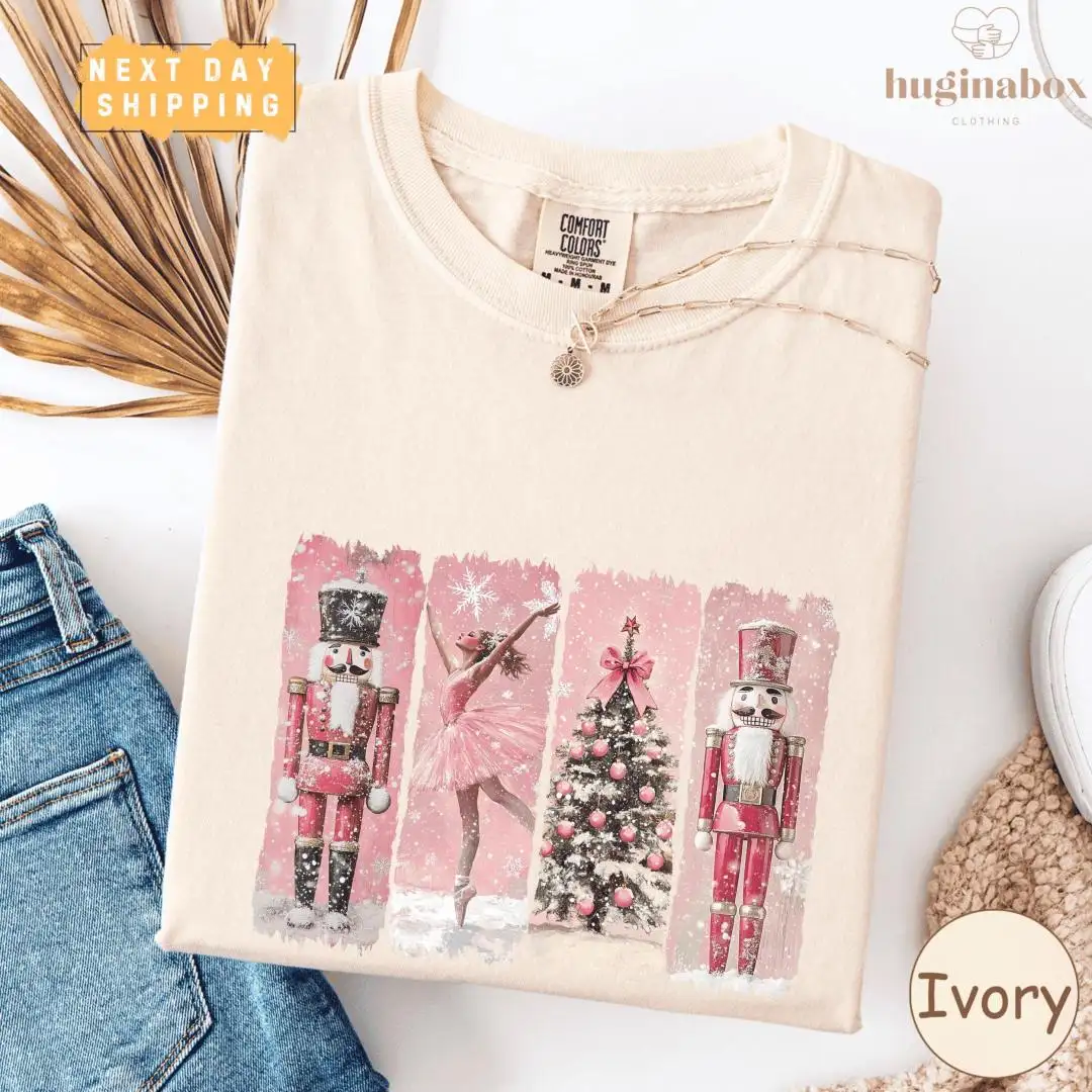 Nutcracker Ballet Christmas Shirt with Snowflakes