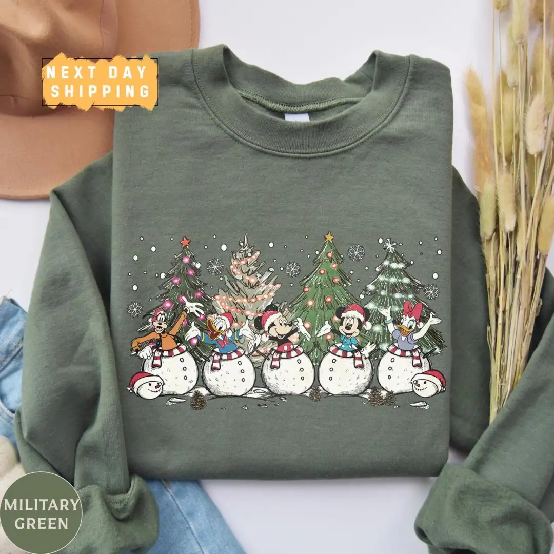 Vintage Disney Christmas Shirt for Mickey Holiday Parties