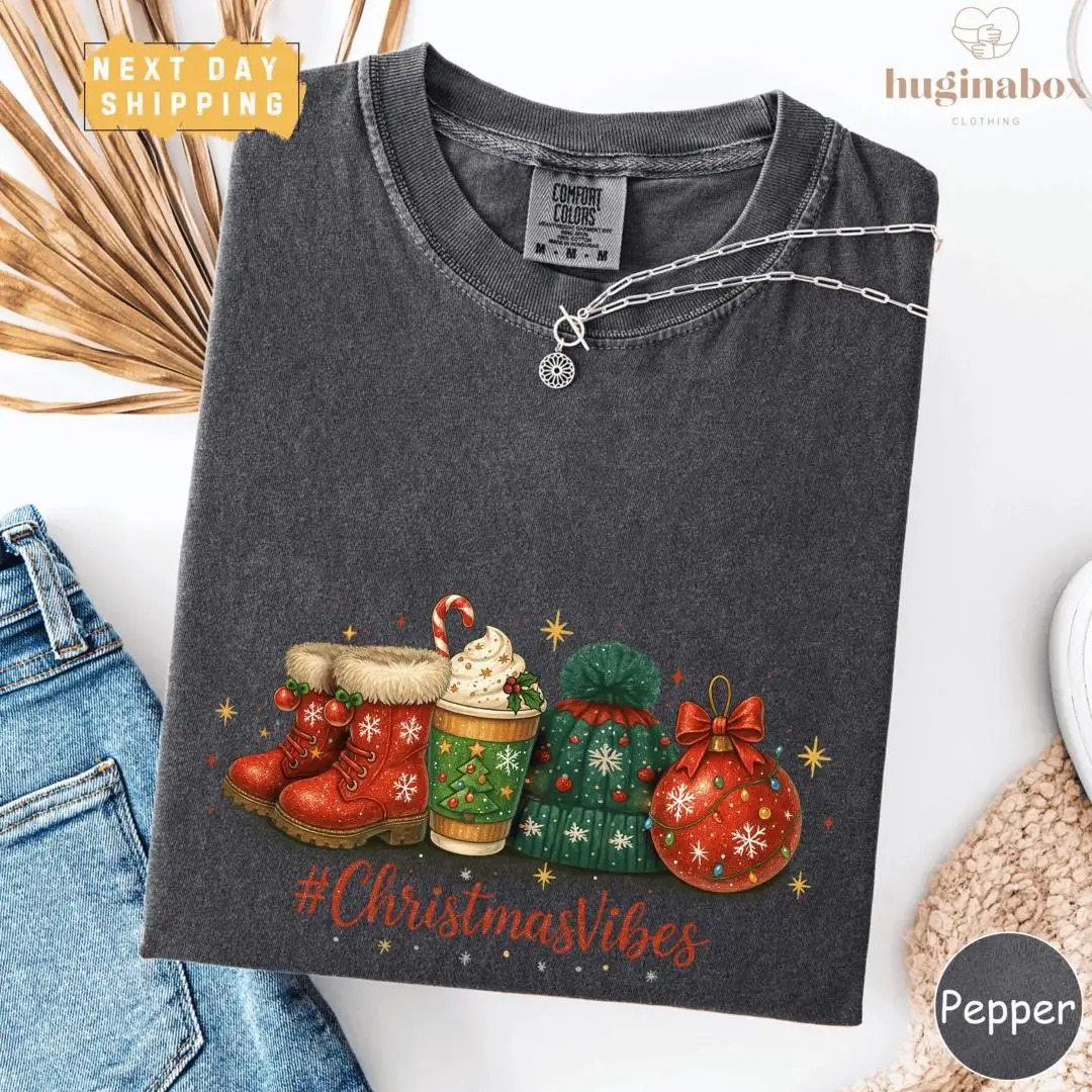 Cozy Retro Christmas Shirt with Holiday Vibes