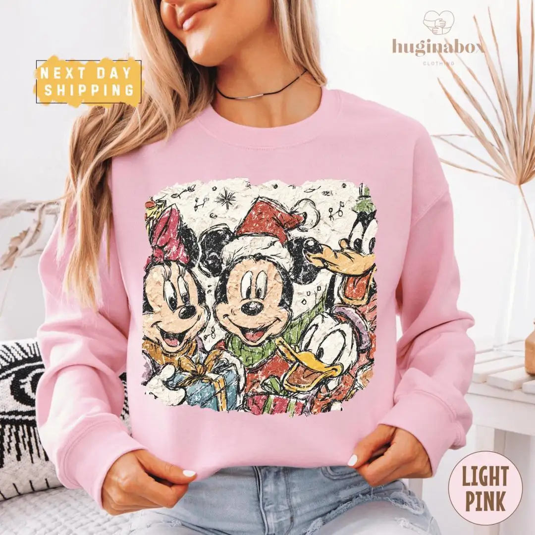Vintage Disney Christmas Shirt | Retro Holiday Gift Pullover