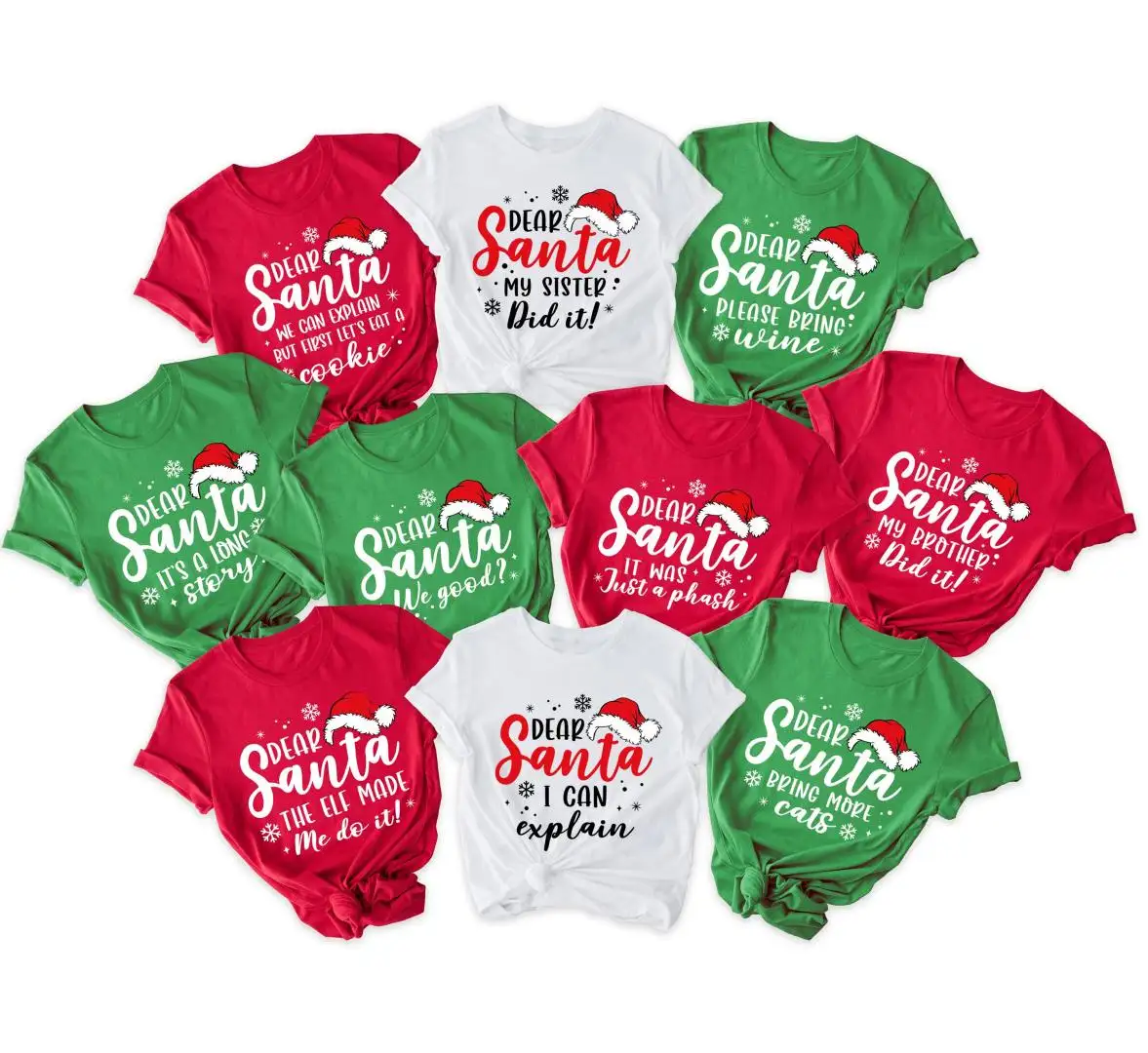 Custom Dear Santa Christmas Shirt for Family Gifts