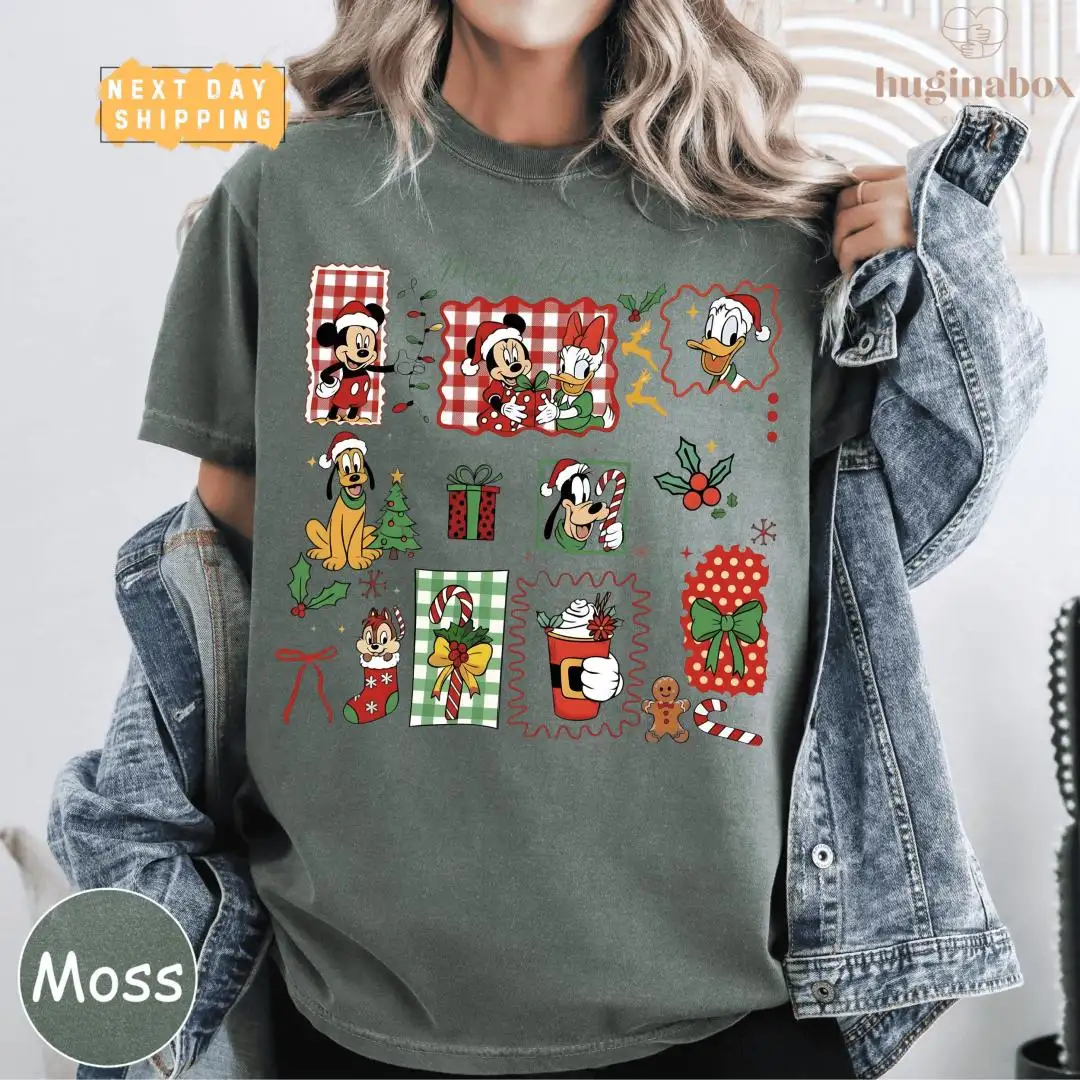 Christmas Mickey Minnie Holiday Shirt for Kids